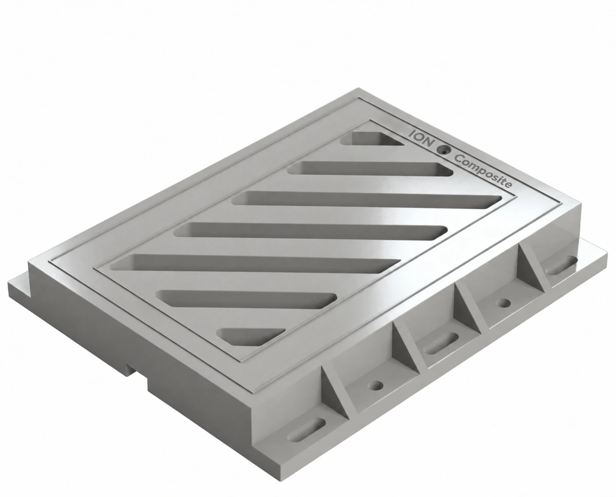 400 × 600 × 60 Channel Grating — ION Composite product view