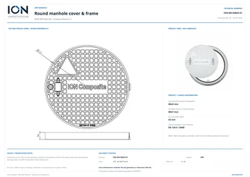 Low-resolution Drawing Reference A preview for Ø643 GRP Manhole